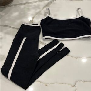 Beyond Yoga Black and White Activewear - BOTTOMS ONLY
